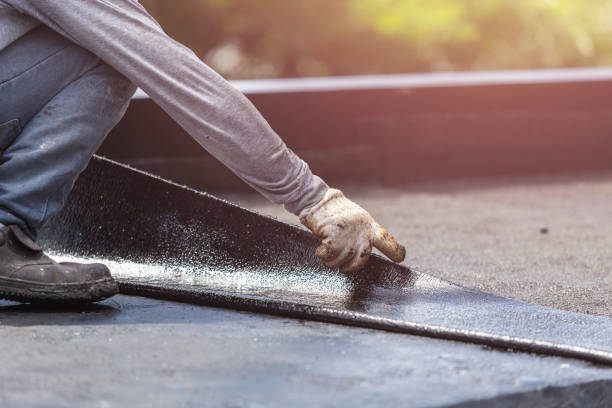 Professional Basement Waterproofing technician working in Copiague, NY